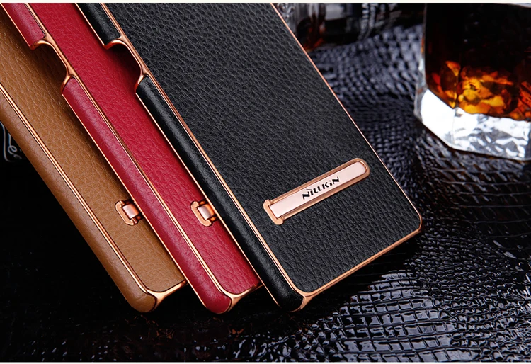 Для samsung Galaxy Note FE NILLKIN Роскошный кожаный чехол для телефона для Galaxy Note Fan Edition чехол с подставкой адсорбционный Магнитный чехол
