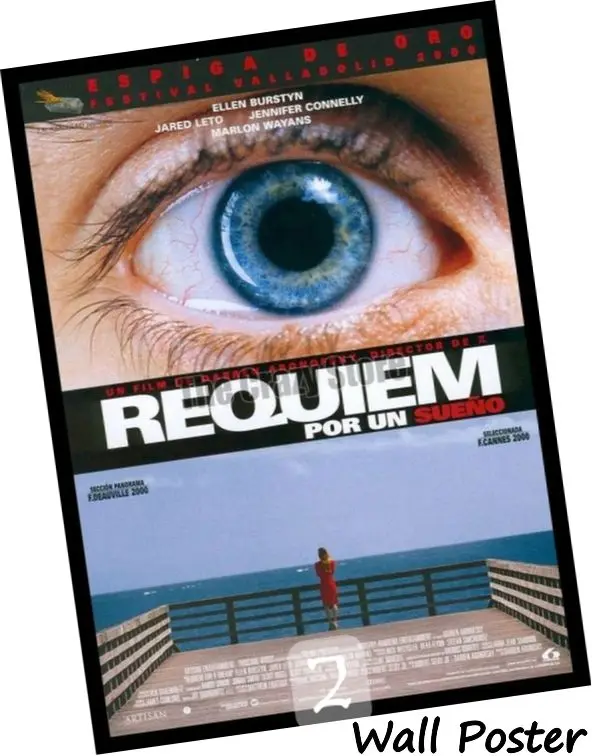 Реквием по мечта фильм Дом декоративной живописи белые Kraft Бумага Плакат 42X30