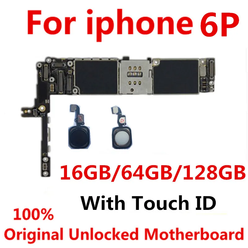 16 Гб/64 Гб/128 ГБ оригинальная разблокированная материнская плата для iphone 6 plus с
