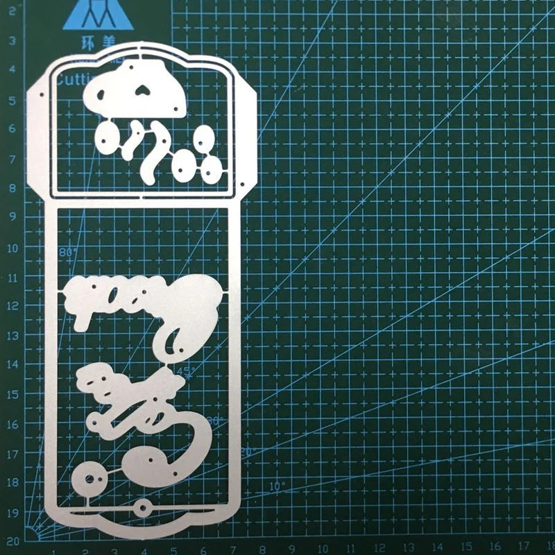 Кофейные подарочные карты карманные металлические режущие штампы трафарет для