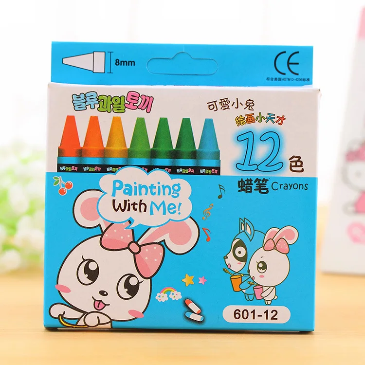 Милый принт с животными красочные нетоксичные карандаши масляные краски кисть
