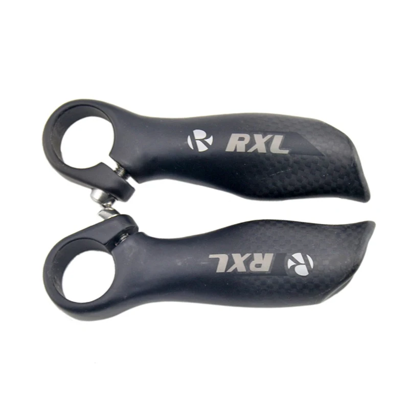 Gray 3K Matte RXL SL Горный велосипед бар конец углеродного волокна+ Алюминий Рули для велосипеда Рог небольшой вспомогательный Руль управления для мотоциклов 3 К Эргономика MTB бар заканчивается - Цвет: Gray 3K Matte
