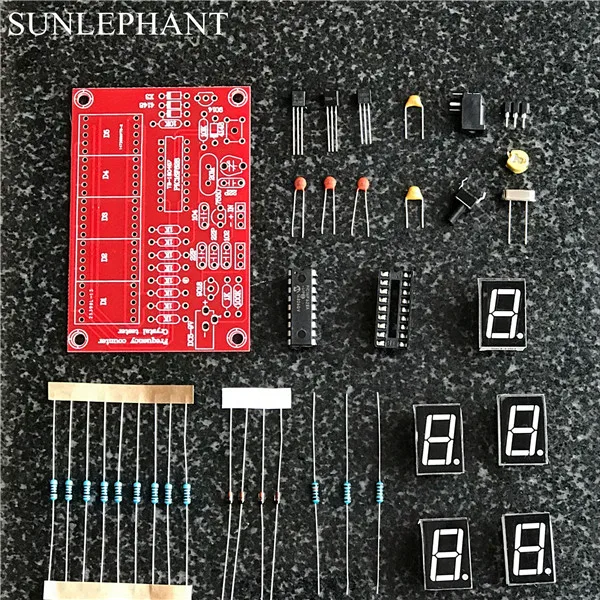 1 Гц 50 МГц кристаллический осциллятор счетчик частоты тестер DIY Kit 5 цифр|diy kit|kit