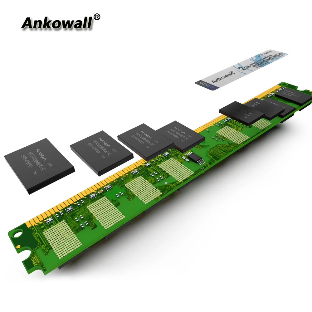 Ankowall новая DDR2 (2 шт x2гб) Ram 2 ГБ 800 МГц PC2 6400U 1 8 в CL6 240Pin non ECC настольная Память