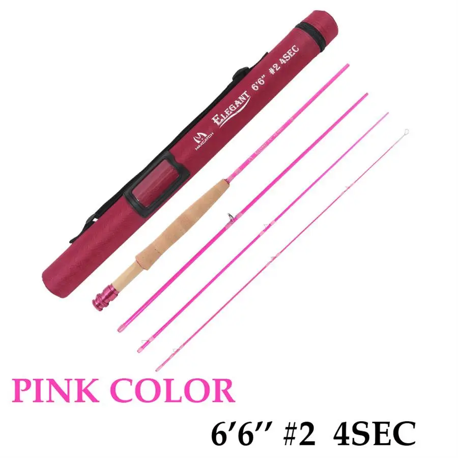 Белый Maximumcatch Летающий стержень 6'6'' 2WT/7'8''# 4WT 4Sec& Cordura футляр для удочки для детей подростка - Цвет: Белый