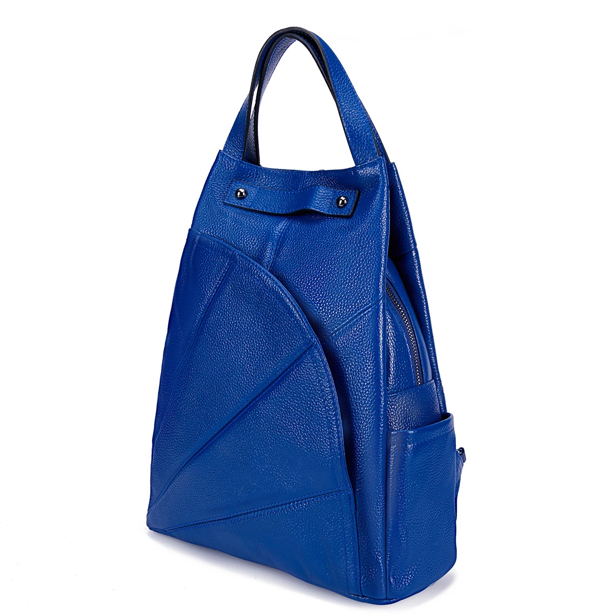 Blue BONAMIE фиолетовый женский рюкзак из натуральной кожи, брендовый школьный рюкзак из натуральной кожи, женские сумки на плечо для девочек-подростков - Цвет: Blue