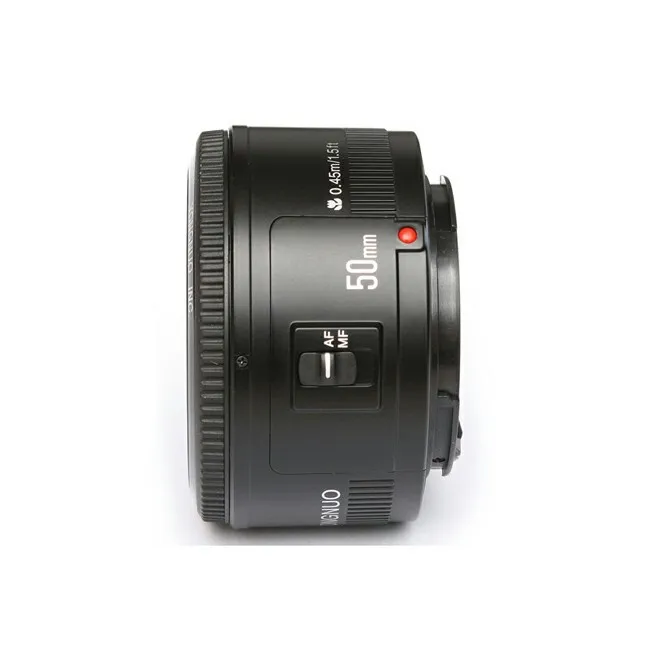 YONGNUO YN 50 мм объектив с фиксированным фокусом объектив EF 50 мм F/1,8 AF/MF объектив с большой апертурой Автофокус Объектив для Canon DSLR камеры