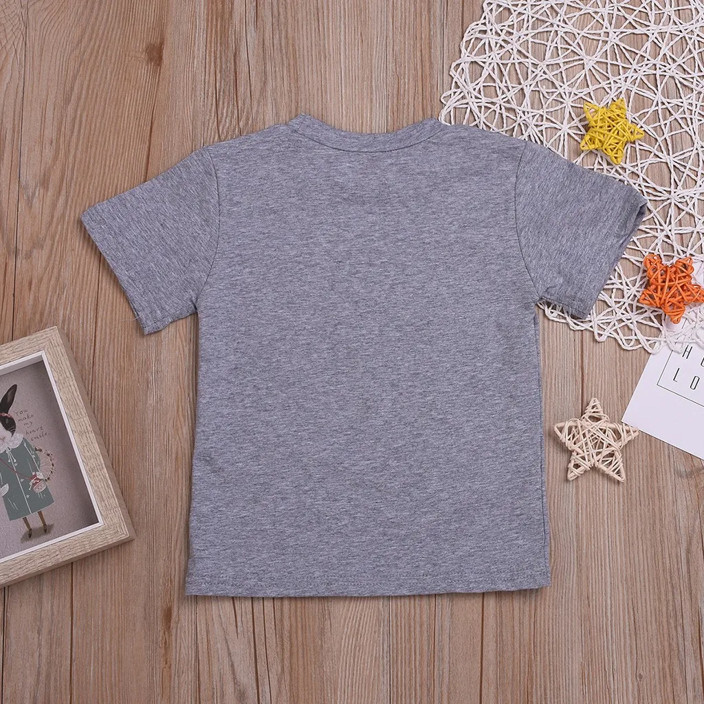 Футболка детская хлопковая для мальчиков повседневные топы с короткими рукавами