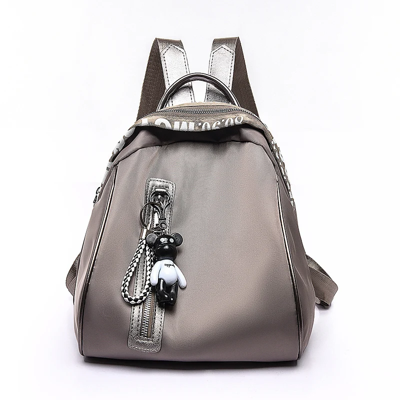 

Oxford Cloths Double Shoulder Bag Women 2019 New Korean Edition Tide Fashion Lady Backpack Simple Baggage Bags