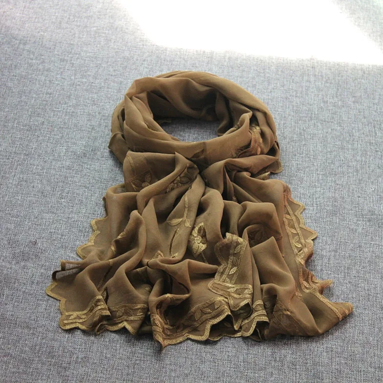 #0515 Шелковый фетровый платок цвет: как на картинке размер: 48*175 см|handkerchief