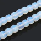 Оптовые каменные бусины 4 мм 6 мм 8 мм 10 мм натуральный белый опал свободные бусины Круглые бусины 15,5 