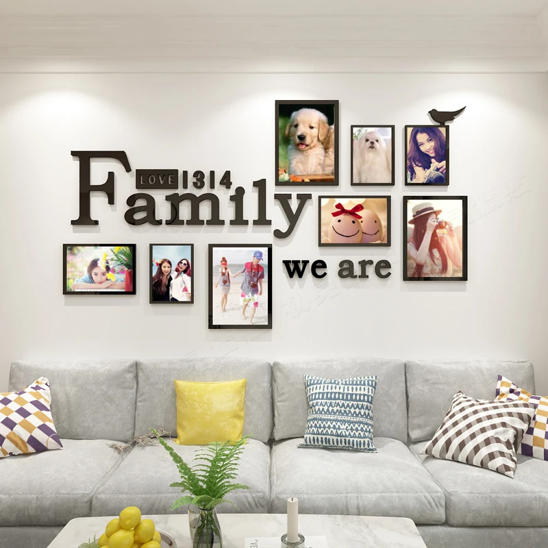 2018 Новые Креативные фото настенные 3D стерео наклейки на стену диван в гостиной