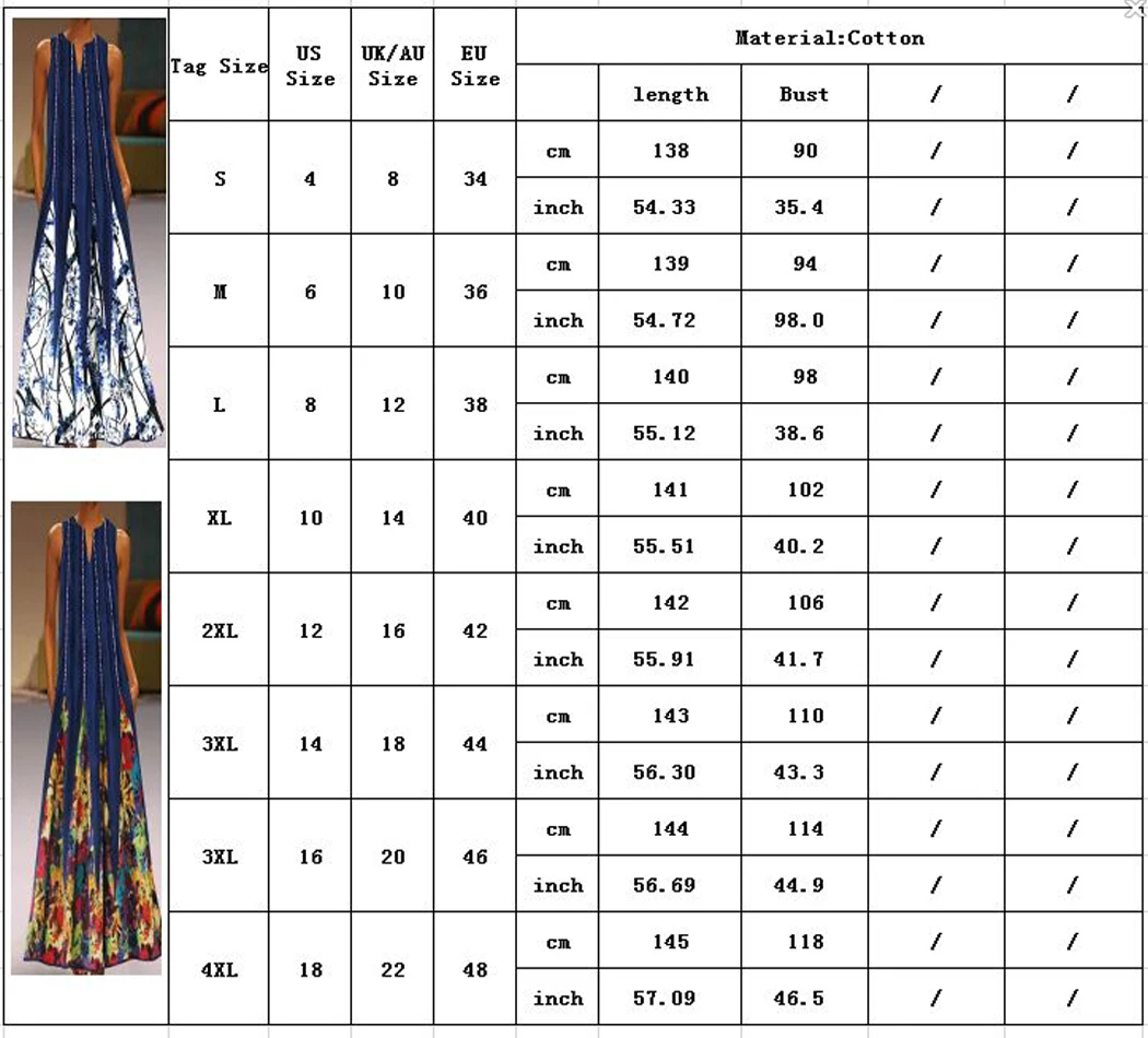 Новое модное Платье макси с цветочным принтом женское винтажное хлопковое