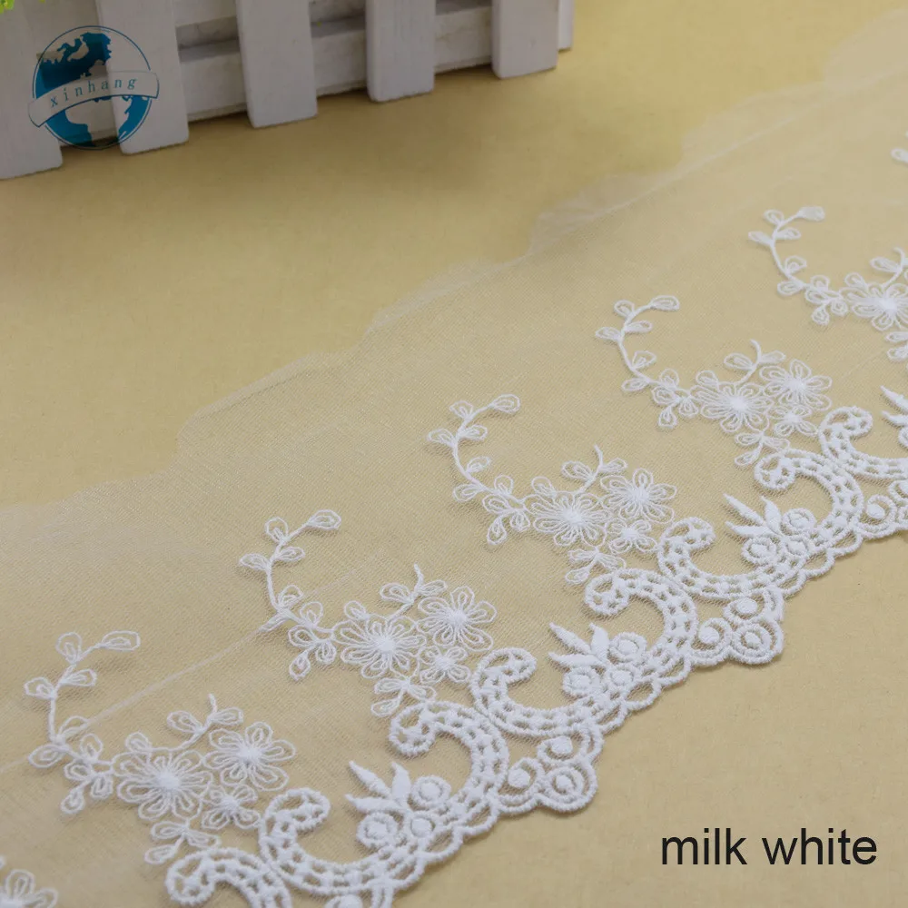 Хлопковое кружевное гипюровые ленты с вышивкой ширина 13 см африканская