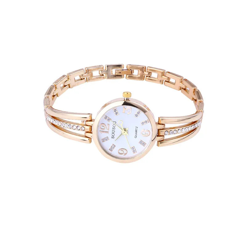 

Women Watches New Fashion Ladies Bracelet Simple Quartz Stainless Steel Watch Luxury Rhinestone Wrist Watch Gift reloj mujer /C
