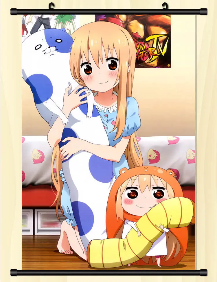 Японское аниме Himouto! Умару-Чан украшения дома стены прокатки плакат 60х90см | Дом и