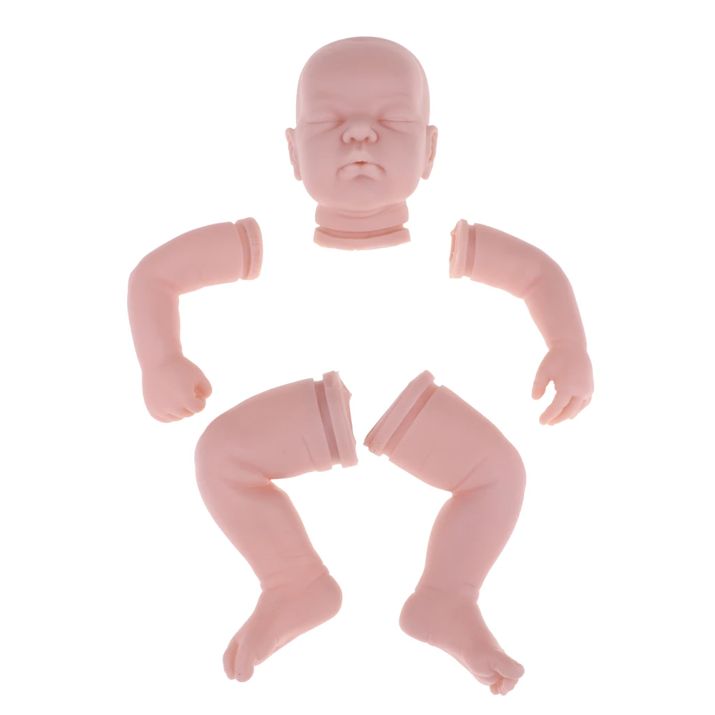 100% безопасная мягкая силиконовая кукла 19 дюймов Reborn Kits неокрашенные