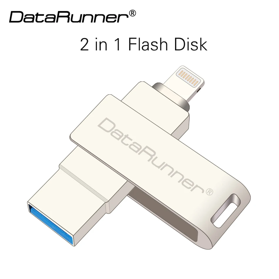 DataRunner Usb 3,0 OTG USB флеш-накопитель для iPhone/iPad/PC 2 в 1 микро Usb флешка 16 г 32 г 64 г 128 г флешки флэш-диск