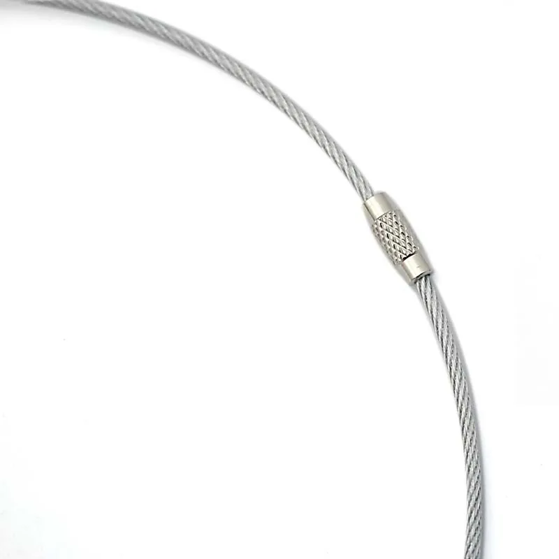 Новый Модные украшения серебро круглый кулон 2 мм Сталь цепи колье готический