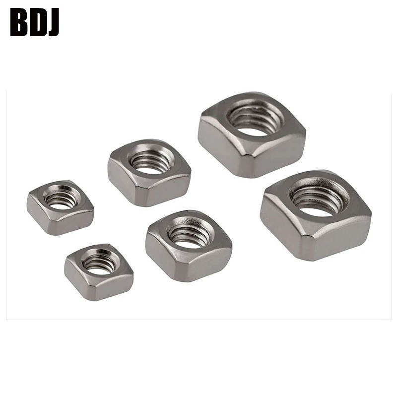 DIN557 GB39 M3 M4 M5 M6 M8 304 квадратные гайки из нержавеющей стали DIN562 3*5 4*2 4 4*6 9*3 5*8*3 8 6*10*4 8*13*6
