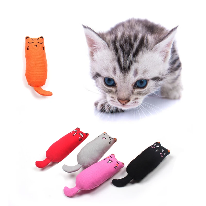 Модернизированная симпатичная Подушка с царапинами Crazy Cat Kicker Catnip игрушка для