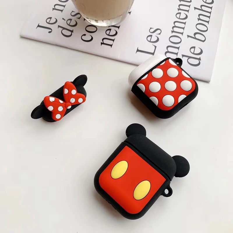 Для AirPods чехол Bluetooth беспроводные наушники для Apple Airpods мультфильм шаблон Защитный
