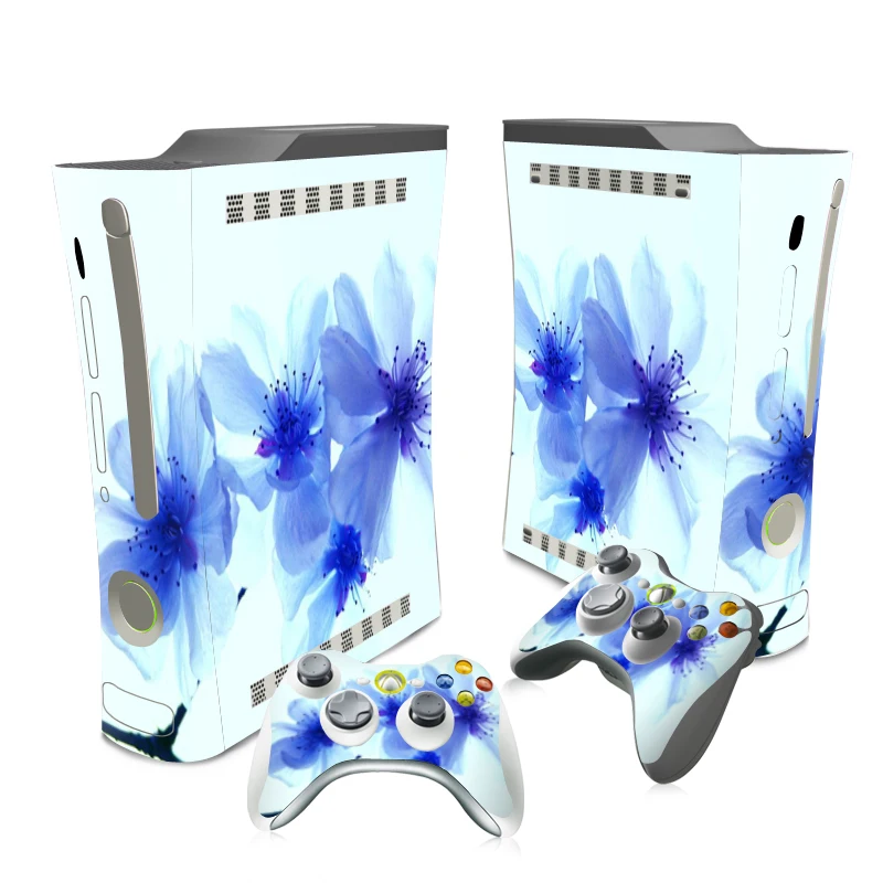 Стикер OSTSTICKER синий цветок наклейка для Microsoft Xbox 360 на жировую кожу жир бесплатная