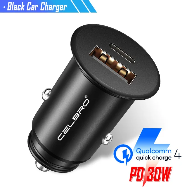 Only Car Charger 30 Вт мини USB PD автомобильное зарядное устройство для Google Pixel 3 2 XL iPhone Быстрая зарядка 4,0 быстрая зарядка автомобильное USB зарядное устройство адаптер мобильного телефона - Тип штекера: Only Car Charger