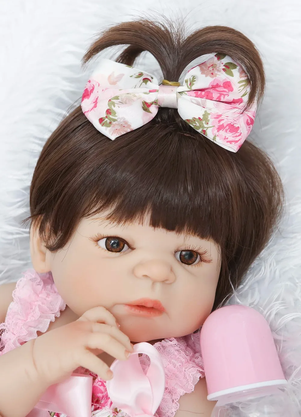 Npkколлекционная Реалистичная силиконовая кукла Reborn Baby Menina Alive 23 ''для малышей