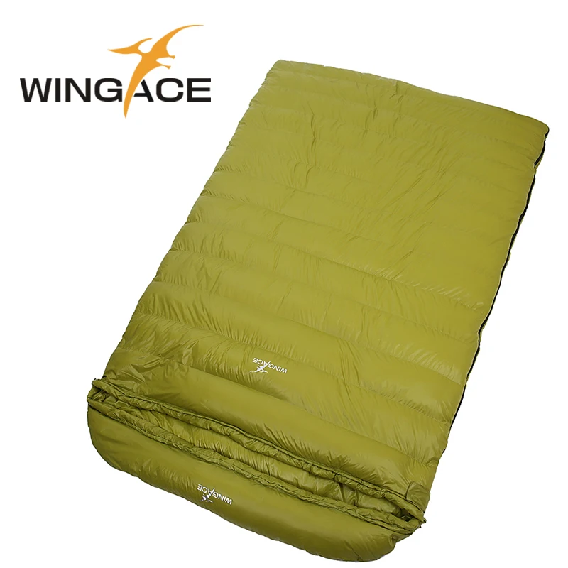 Зимние спальные мешки WINGACE 3500 г гусиный пух 400 т нейлон для кемпинга улицы конверт