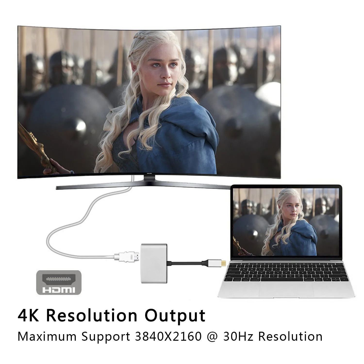 Usb type-C концентратор USB C к HDMI 4K VGA комбинированный адаптер конвертер для ноутбука Macbook Air Pro Google Chromebook Pixel samsung