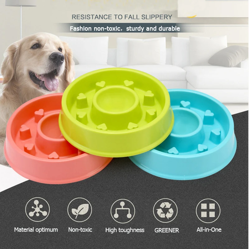 Миска для медленного кормления собак забавная Интерактивная Антикоррозийная