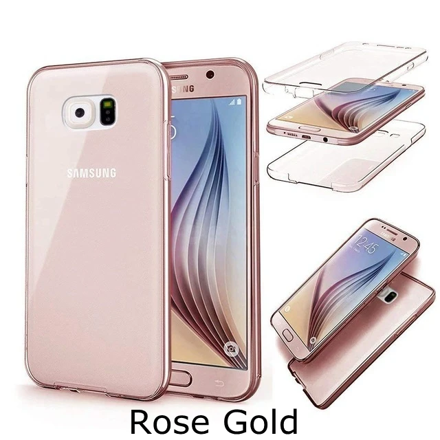 for Samsung Galaxy S6 S7 S8 S9 A6 A8 A7 Edge plus J2 Pro J250F 2018 NOTE 3 4 5 8 9 Full Body Soft Cover 360 Degree Clear Case |