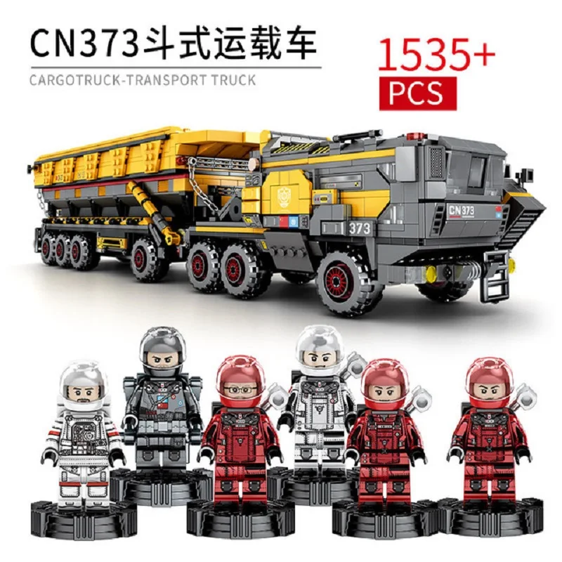 

DHL Movie Wandering Earth Flint Military Heavy Duty Transport Truck Car Model Compatible Technic bricks kids toys gifts