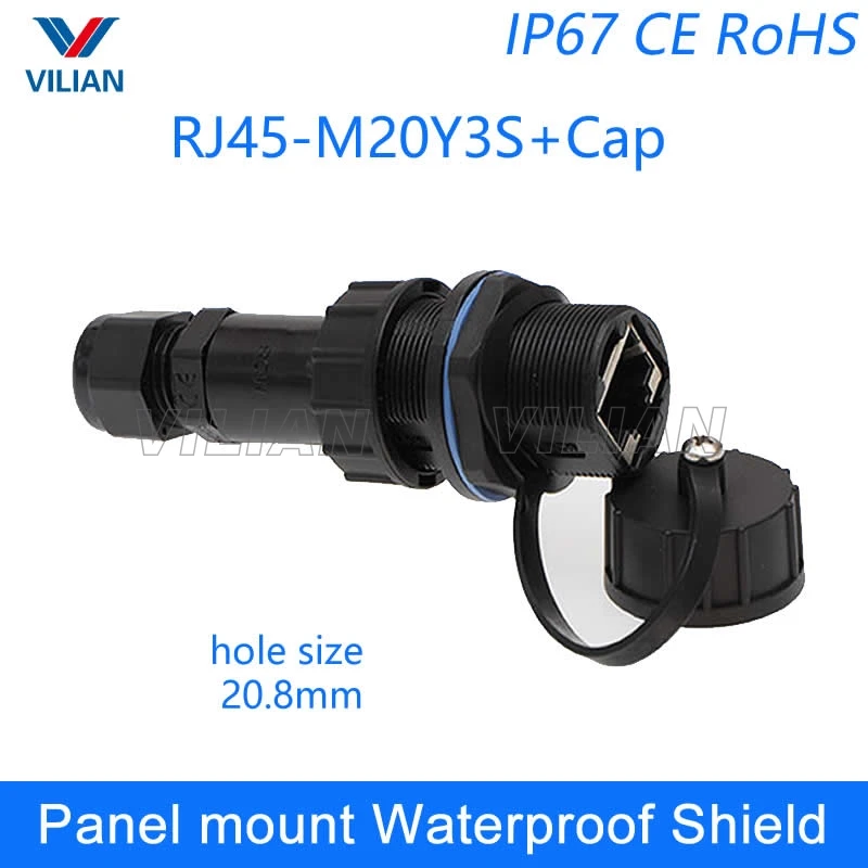 Тонкий одноголовый RJ45 металлический экранированный гигабитный Ethernet гнездовой