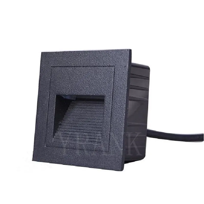 2 Вт теплый холодный белый Светодиодный угловая настенная лампа Встраиваемый