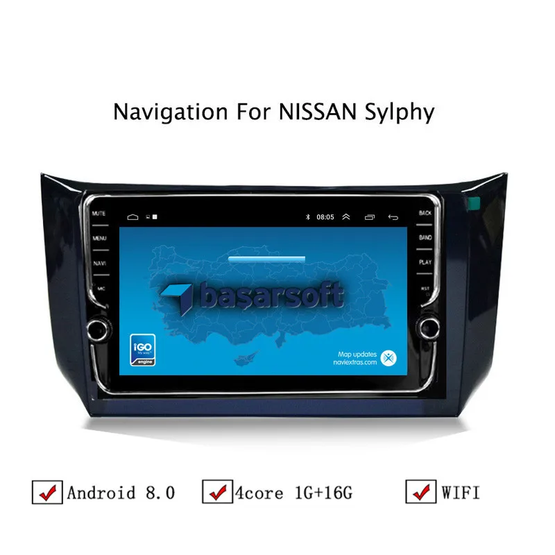 NAVITOPIA 10 1 дюймовый автомобильный мультимедийный плеер Andriod 8 GPS навигация для Nissan