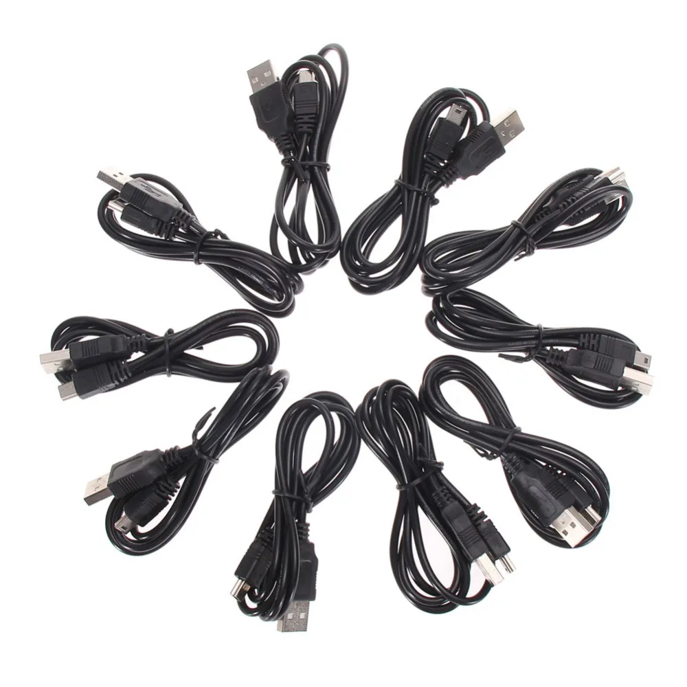 10 шт./лот Универсальный мини USB зарядный кабель для Sony PS3 контроллер и цифровая