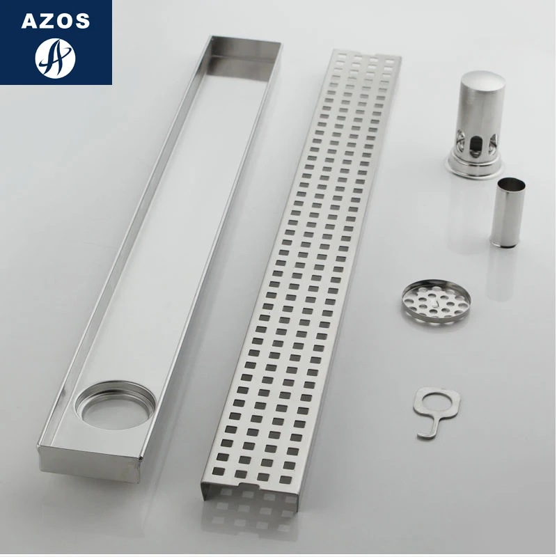 AZOS SUS304 нержавеющая сталь мелководное уплотнение для слива пола ванная комната