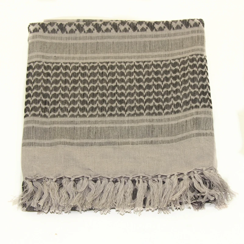 Тактический шарф армейский Военный Keffiyeh шемаг шарф в арабском стиле шаль шейный платок головной убор серый