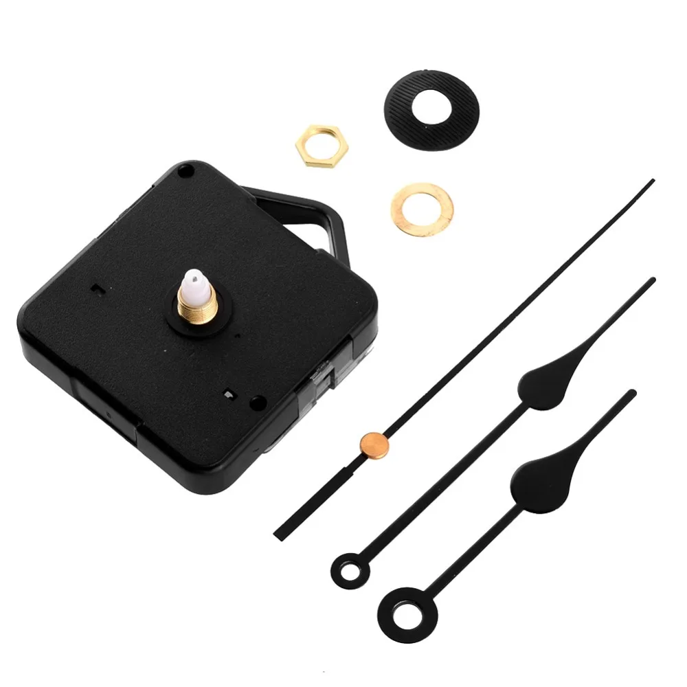 Тихий беззвучный черный механизм движения часов в стиле ретро DIY домашний декор