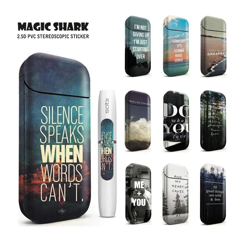 Защитная пленка Magic Shark Модный чехол из ПВХ для IQOS 2 4 Plus защитный электронной