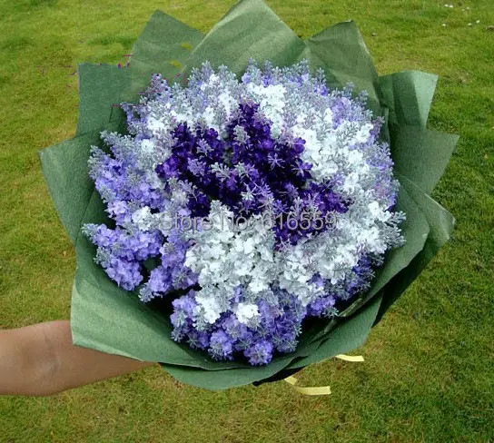 10 шт./лот искусственные Лавандовые шелковые цветы букет декоративные для свадьбы