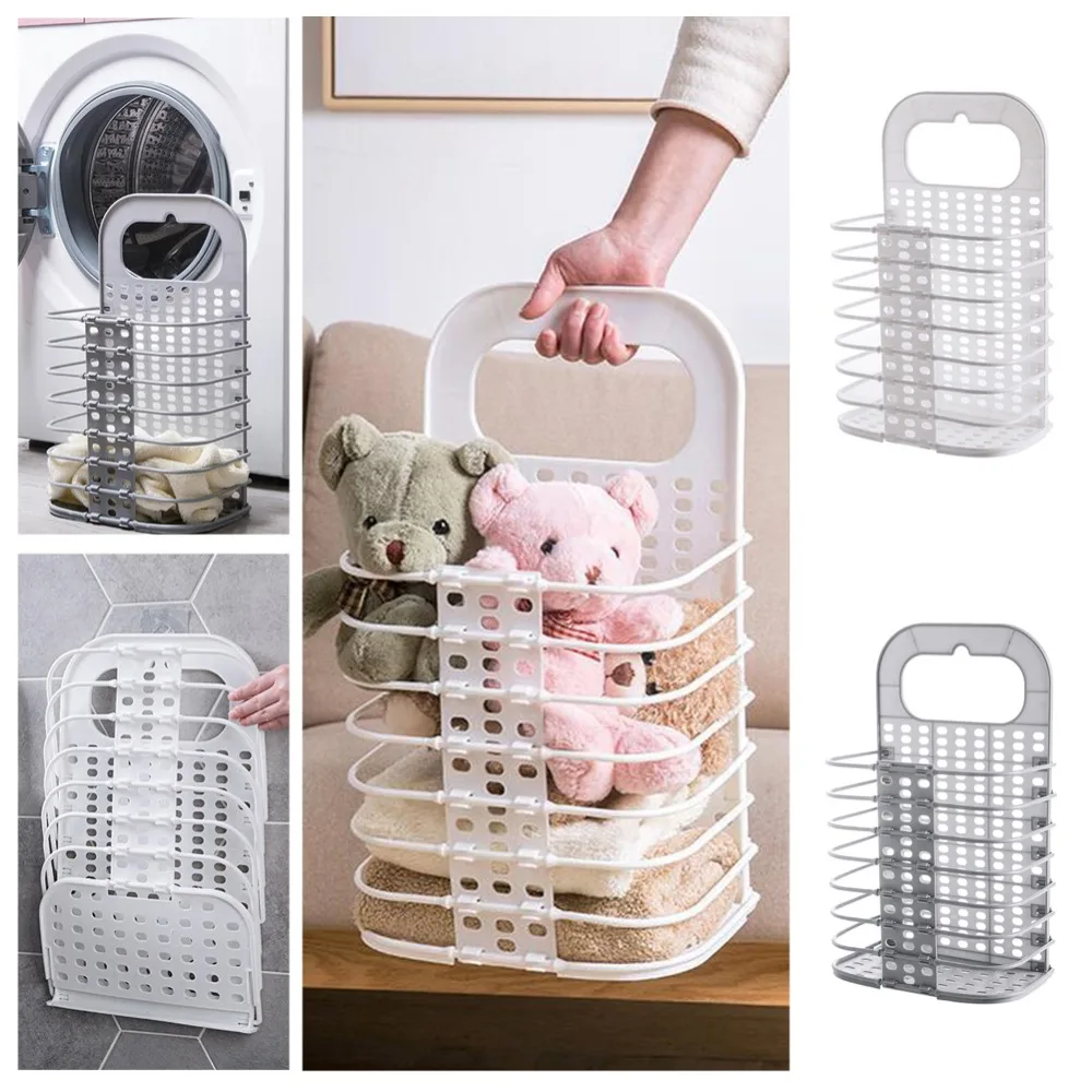 Большая корзина для белья складная грязной одежды кухонная стойка хранения