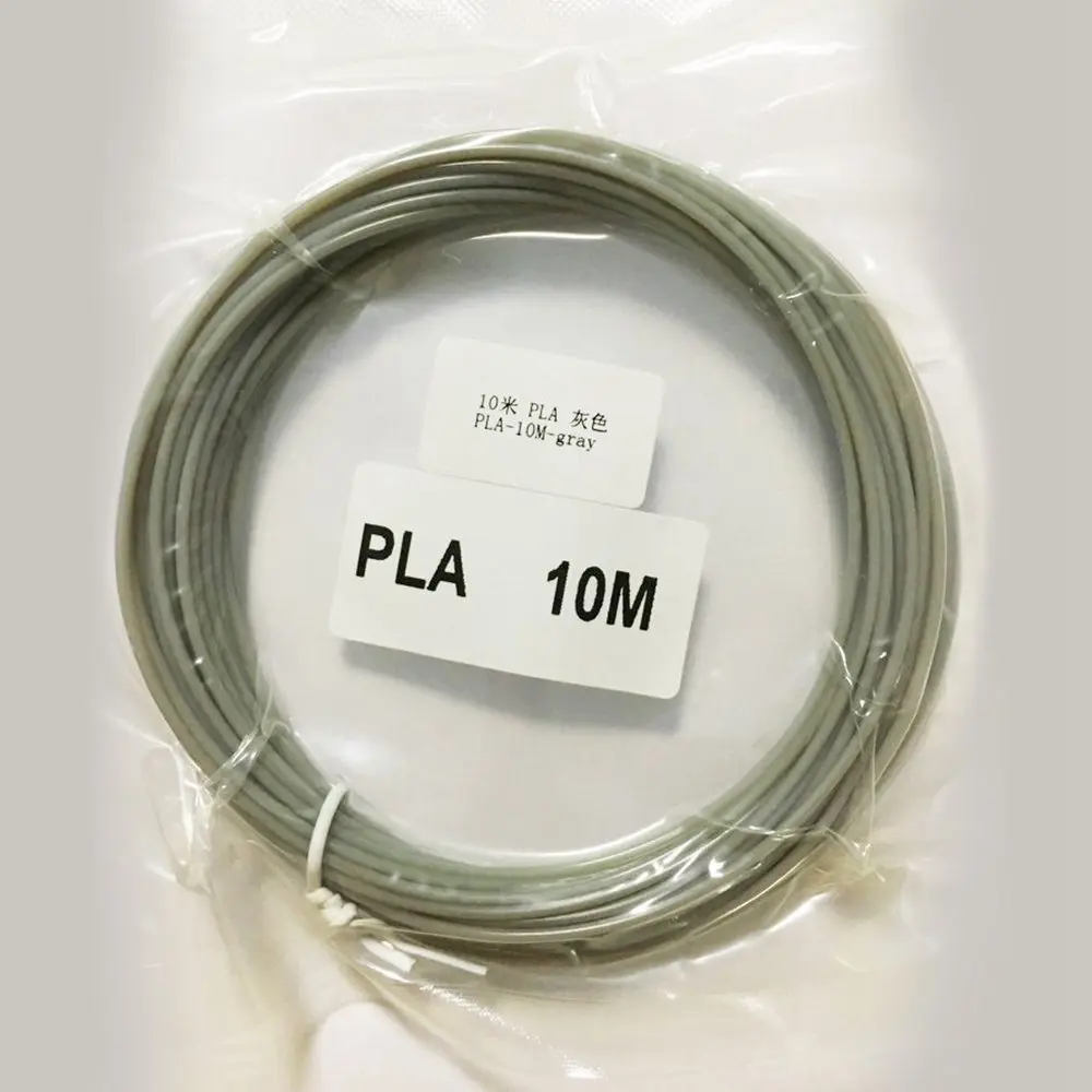 Нить для 3D-принтера 10 метров PLA 1,75 нить провод 3d ручка пластиковая PLA нить для 3d-ручки Scribble нить PLA гаджет 2 шт./компл - Цвет: gray