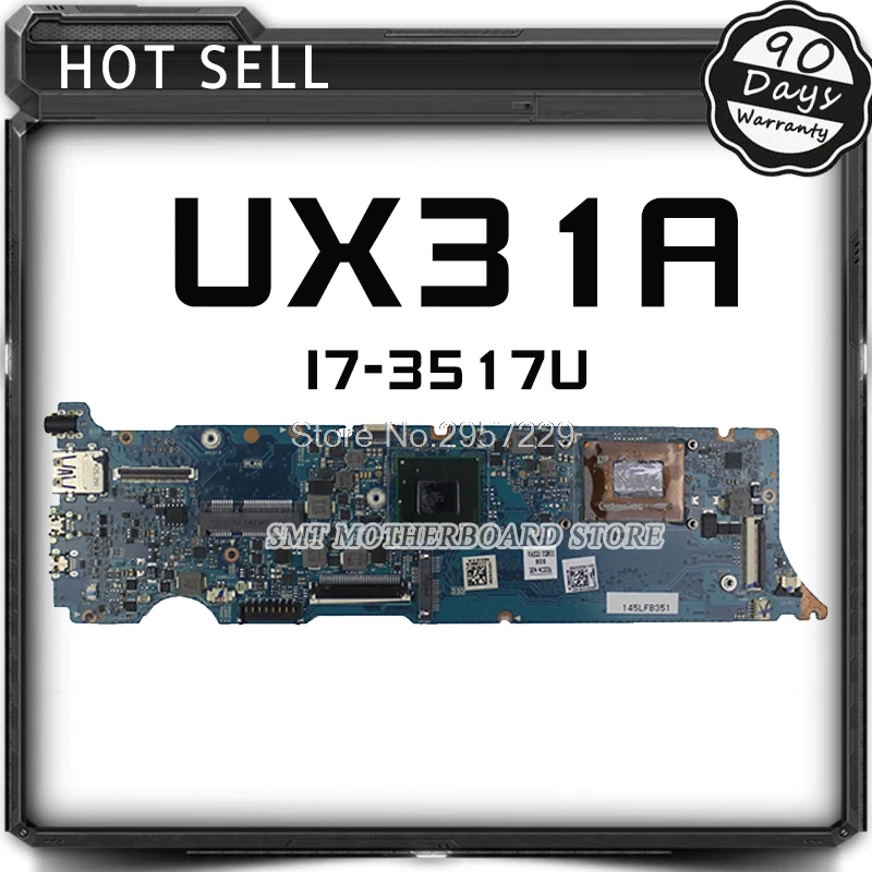 UX31A материнская плата i7 cpu 4G ram REV4.1 для ASUS UX31A UX31A2 материнская плата для ноутбука UX31A материнская плата UX31A тест материнской платы ОК