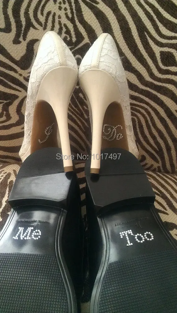 1 Набор I DO and ME украшение Стразы свадебная наклейка наклейки для обуви свадебное