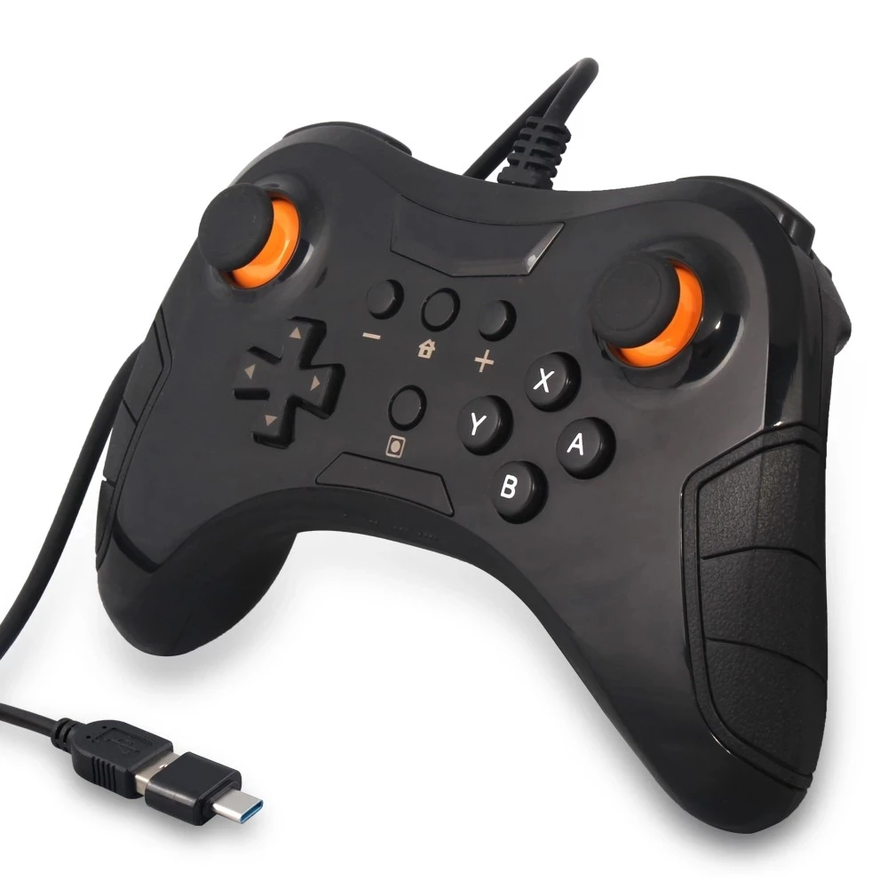 Проводной игровой контроллер с USB кабелем и штекером Type C на USB|Геймпады| |