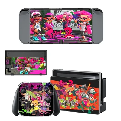Наклейка Splatoon 2 для игровой кожи для Nintendo Переключатель консоли контроллер Защитная крышка аксессуары для NS - Цвет: YSNS0996