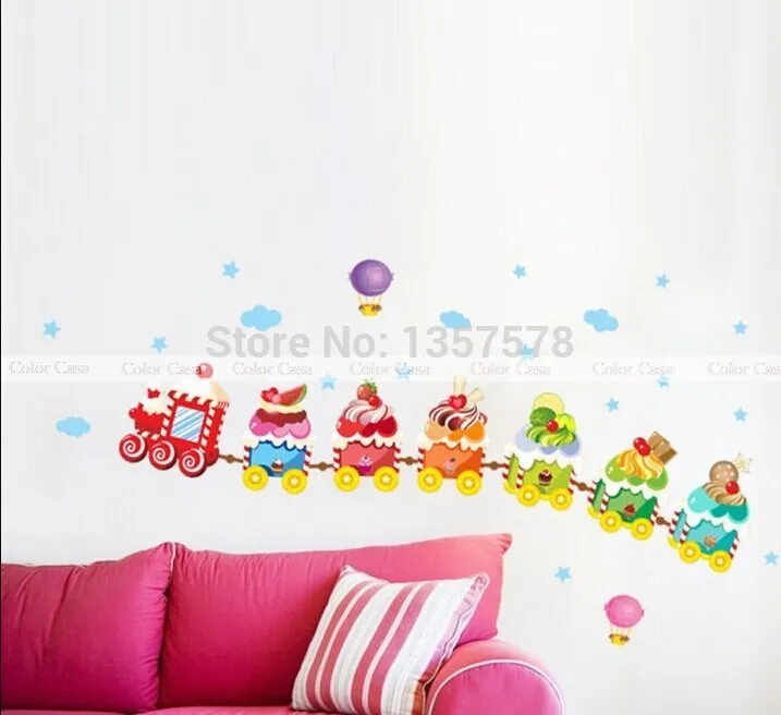 Домашний декор ZOOYOO 2017 Рождество мороженое поезд новый мультфильм детская